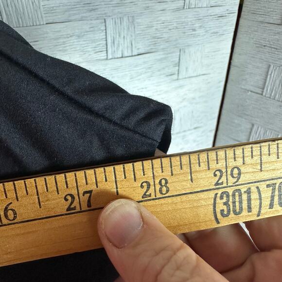 Lane Bryant blouse black button up 3/4 length sleeve Lagenlook goth plus size - Picture 10 of 11